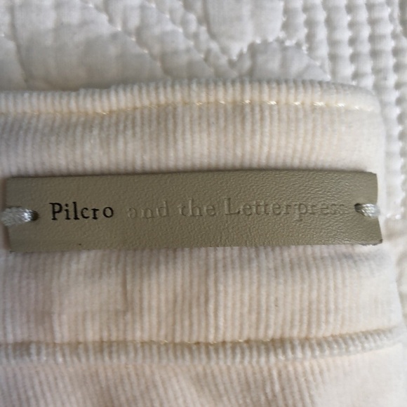 Anthro PILCRO and the Letterpress Cream High-Rise Skinny Ankle Cords  Size 28 - Picture 10 of 13
